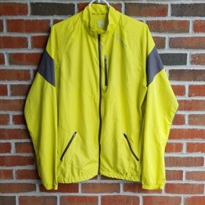 Zoot Cycling Jacket Neon Yellow and Gray Sz XL